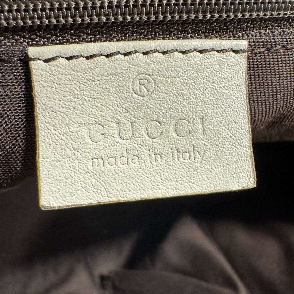 Authentic Gucci Brown and Cream Signature Tote (Mint Condition) - Picture 4 of 13